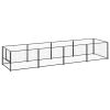 Dog Kennel Black Steel