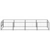 Dog Kennel Black Steel